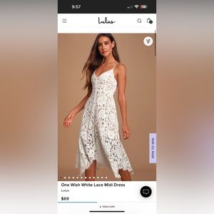 Lulus White Laced Dress